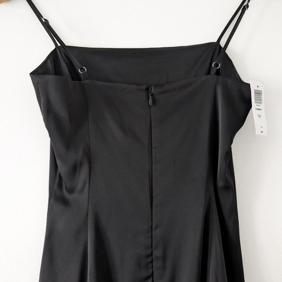 NWT Aritzia Satin Mini Shimmer Slip Dress - Picture 8 of 8
